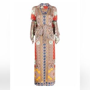 alice + olivia Jaylen belted long dress